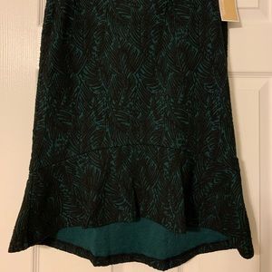 Michael kors high low flurred skirt